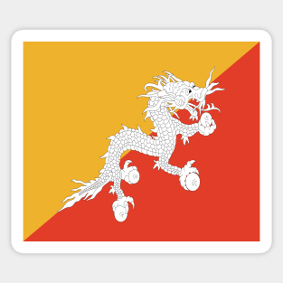 Bhutan flag Sticker